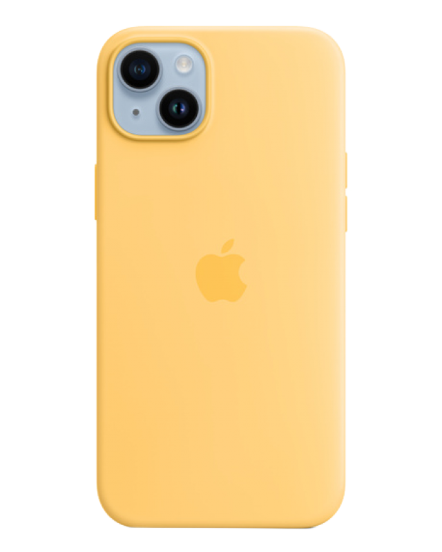 Чехол Apple iPhone 14 Leather Case MagSafe No animation (Золотистая охра)