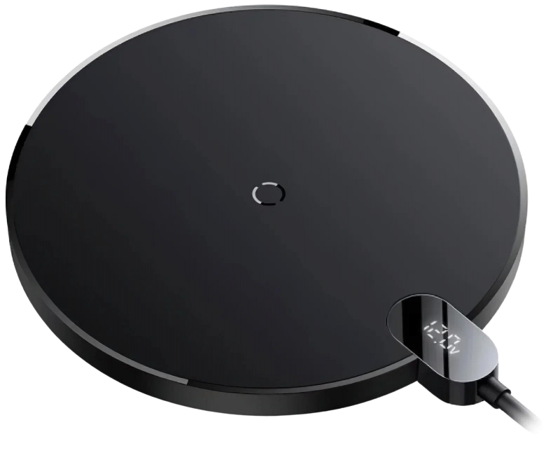 Беспроводное зарядное устройство Baseus Digital LED Display Gen 2 Wireless Charger 15W Black