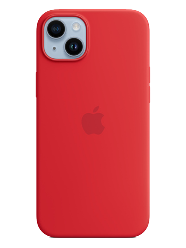 Накладка Apple iPhone 14 Silicon Case MagSafe No Animation (Красный)
