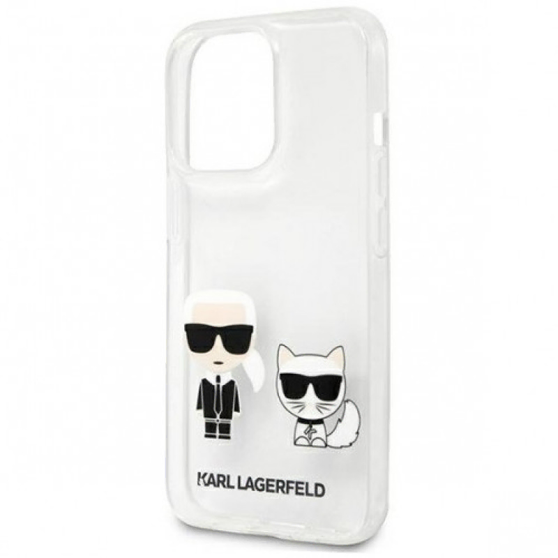 Чехол iPhone 13 Lagerfeld PC/TPU Karl & Choupette Hard Transparent