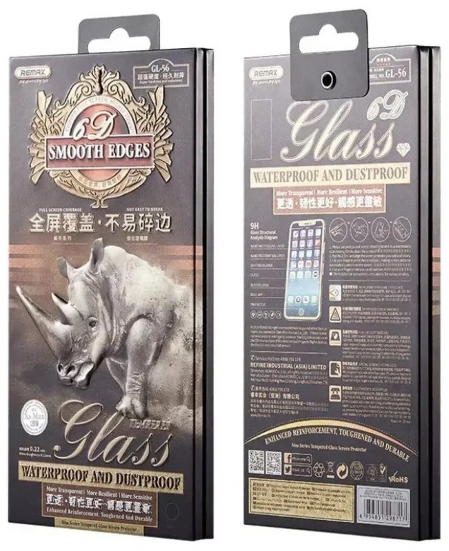 Tempered Glass iPhone 14 Pro Remax Premium Matte Black Full Screen