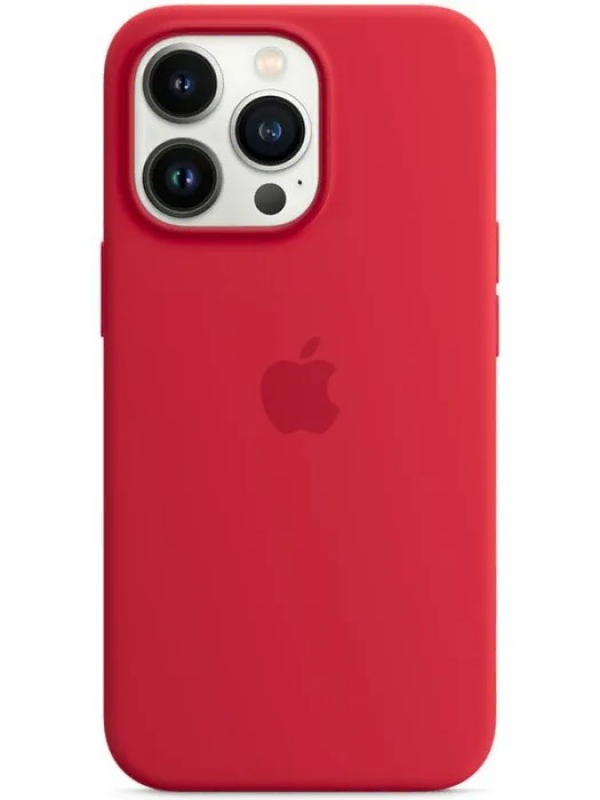 Накладка Apple iPhone 12/12 Pro Silicon Case MagSafe (Красный)