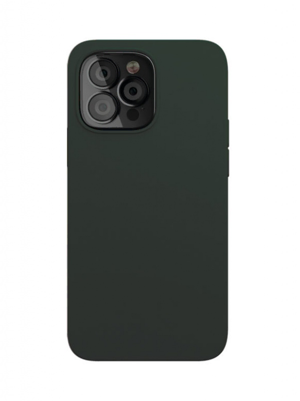 Чехол защитный "vlp" Silicone case with MagSafe для iPhone 13 Pro, темно-зеленый