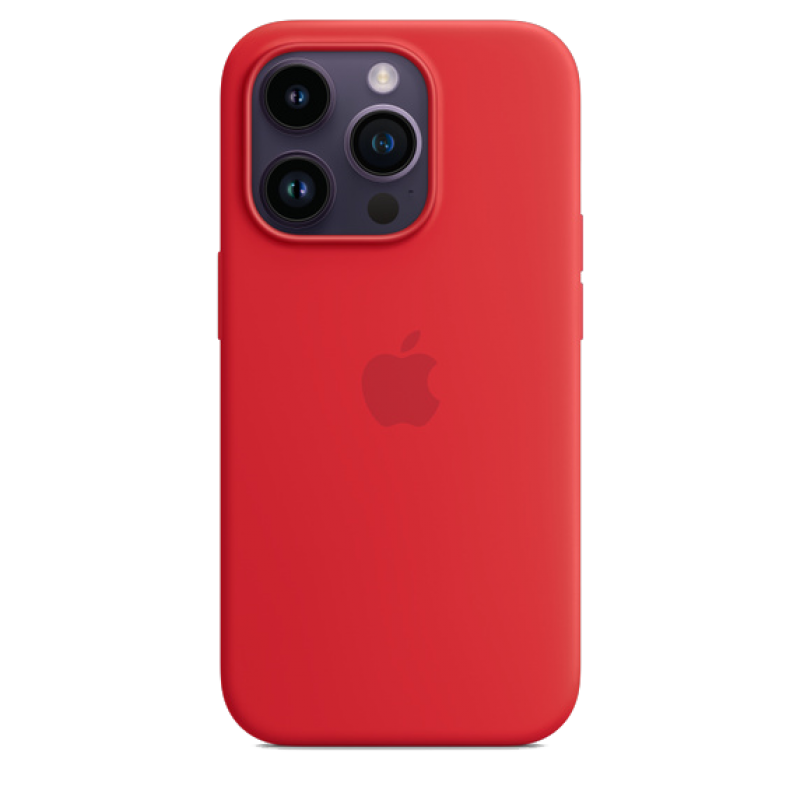 Накладка Apple iPhone 14 Pro Silicon Case MagSafe Animation (Красный)