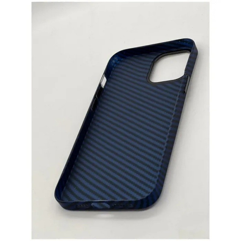 Накладка Iphone 13 Pro piblue kevlar magnetic MagSafe (Синий)