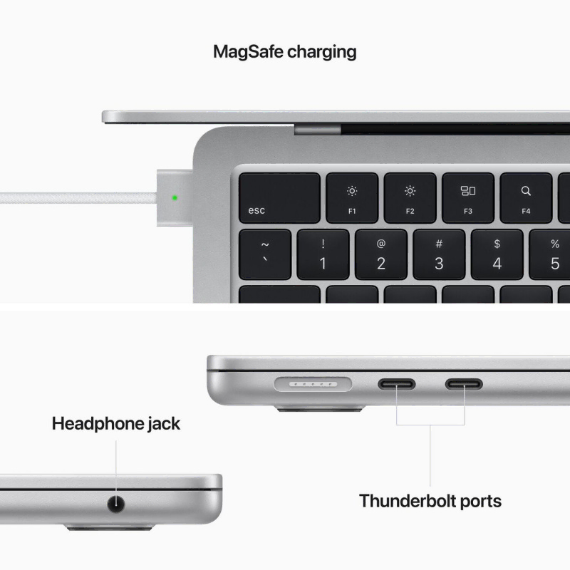 Apple MacBook Air 13 2022 M2/8CPU-10GPU/8GB/512GB Silver MLY03