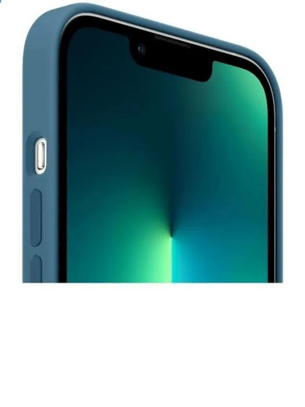 Накладка Apple iPhone 13 Pro Max Silicon Case MagSafe (Полярная лазурь)