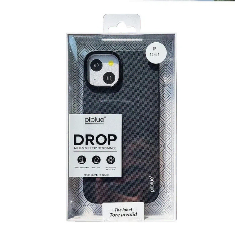 Накладка iPhone 13/13 Pro PiBlue Drop (Черный)