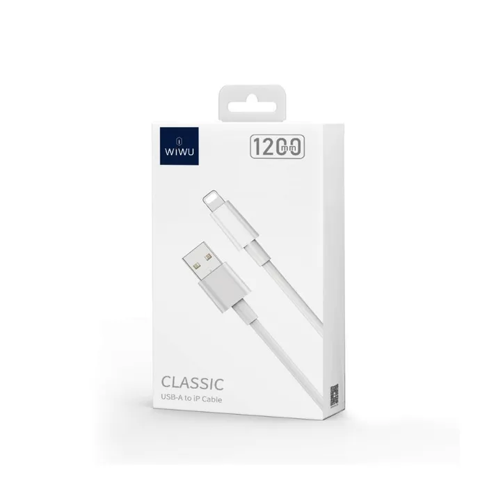 Кабель WIWU Classic USB-A to Lightning 1.2m White