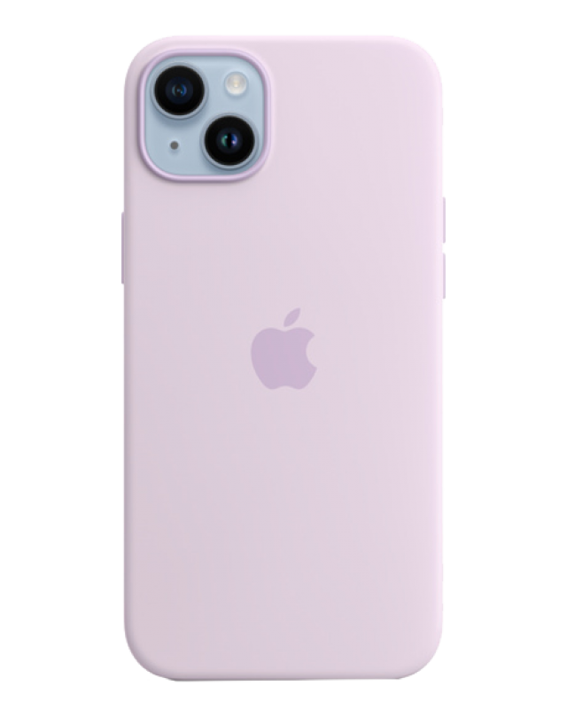 Накладка Apple iPhone 14 Silicon Case MagSafe No Animation (Сиреневый)