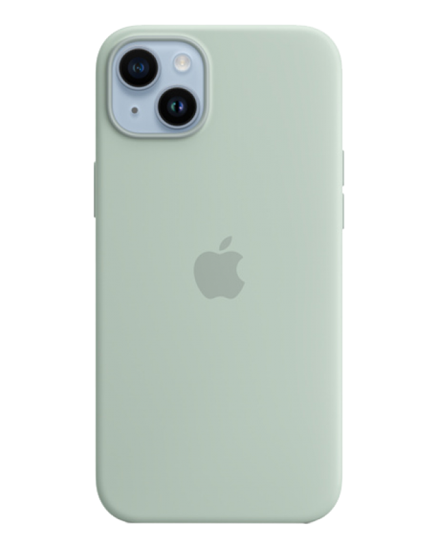Накладка Apple iPhone 14 Silicon Case MagSafe No Animation (Зелёный)