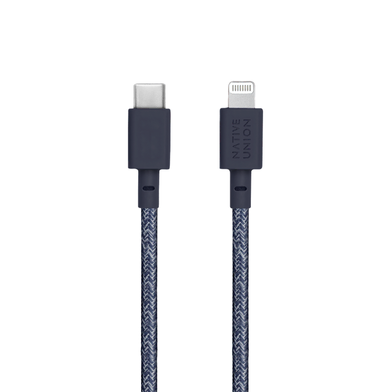 Кабель NATIVE UNION Belt Cable USB-C to ligntning Cable 1,2m (Синий)
