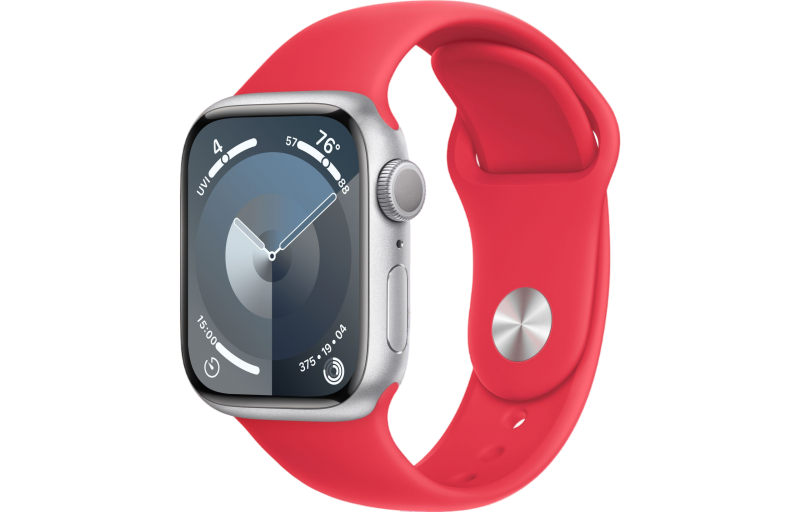 Apple Watch Series 9 41mm (PRODUCT)RED Aluminum Case Red Sport Band