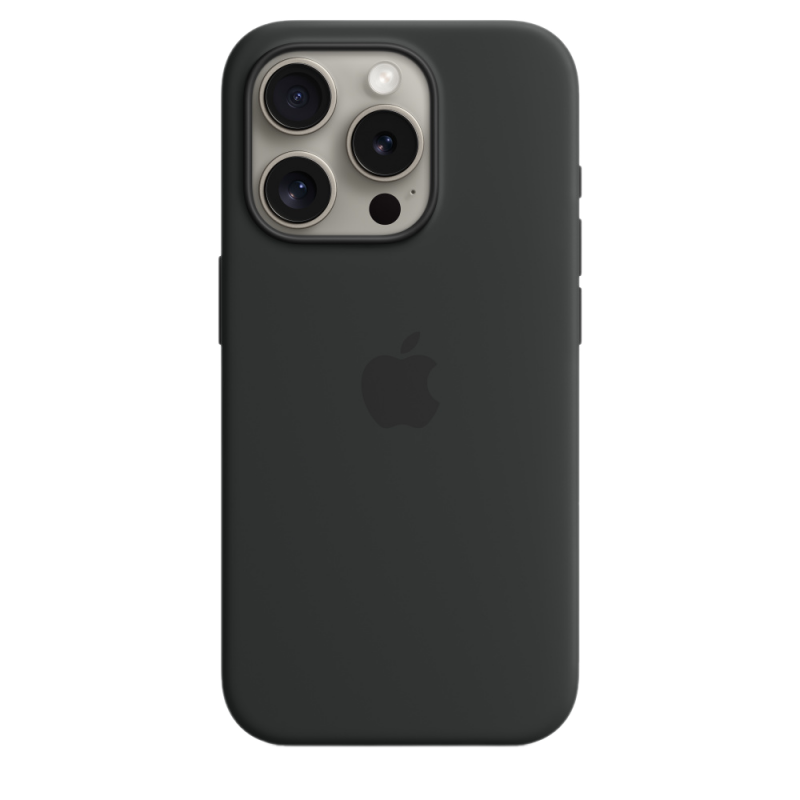 Накладка Apple iPhone 15 Pro Silicon Case MagSafe (Черный)