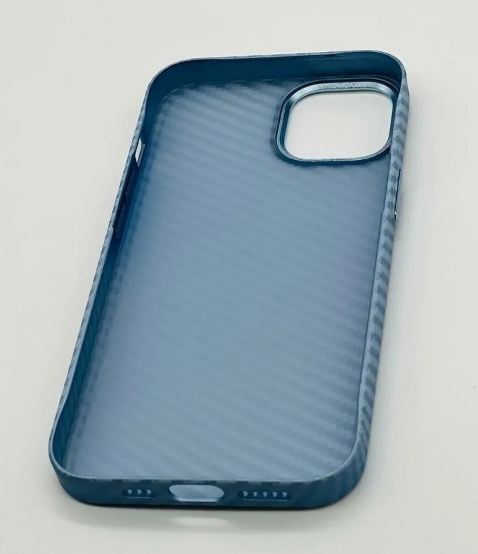 Накладка Iphone 13 Pro piblue kevlar magnetic (Голубой)