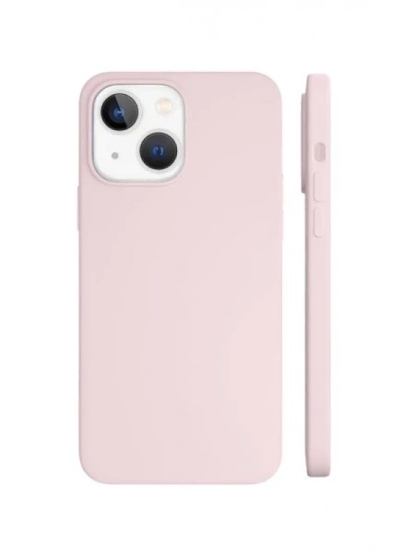 Чехол защитный "vlp" Silicone case with MagSafe для iPhone 14 ProMax, светло-розовый