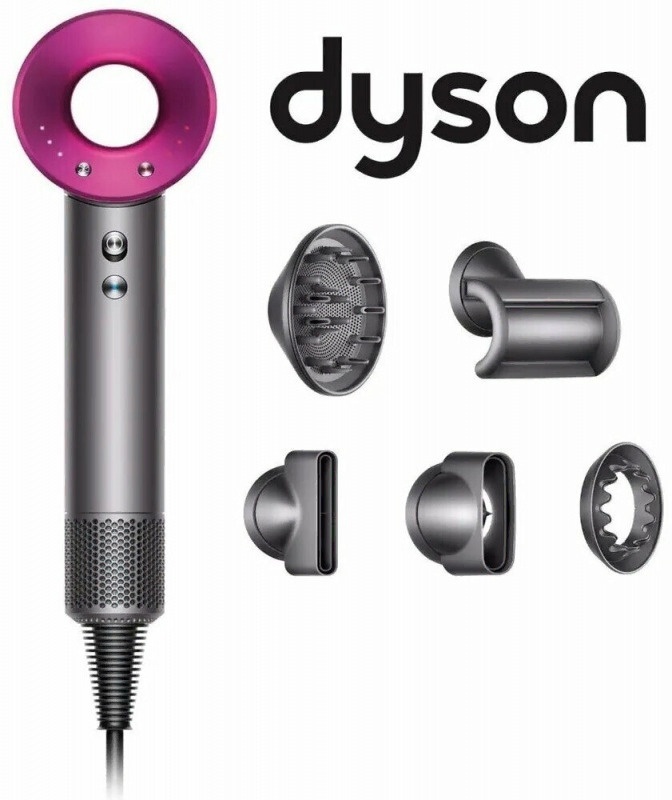 Фен Dyson HD08 Supersonic Hair Dryer Nickel/Fuchsia