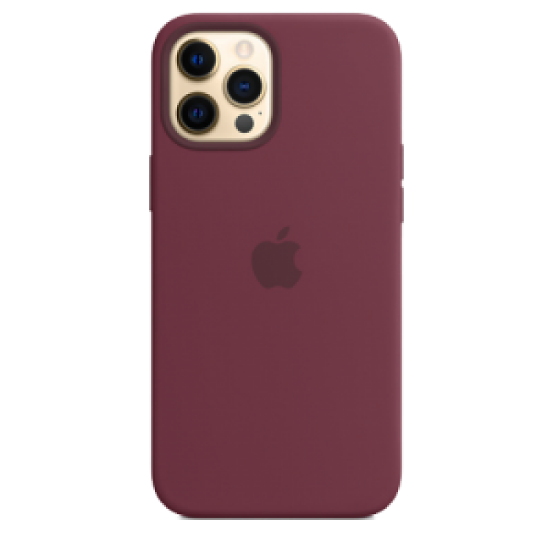 Накладка Apple iPhone 12/12 Pro Silicon Case MagSafe (Сливовый)