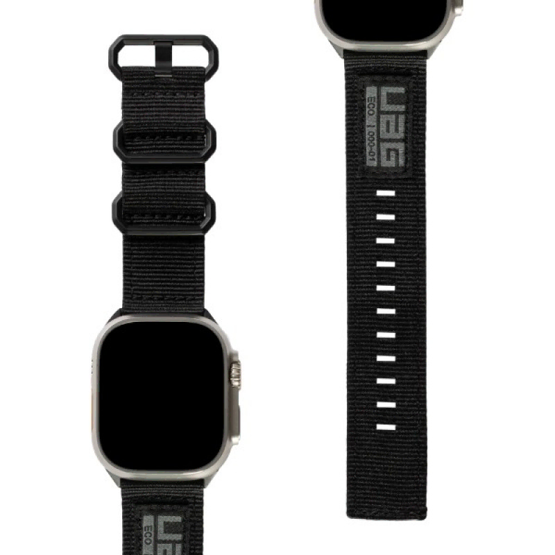 Ремень нейлоновый UAG Nato Eco Strap для Apple Watch 45/44/42мм (Graphite)