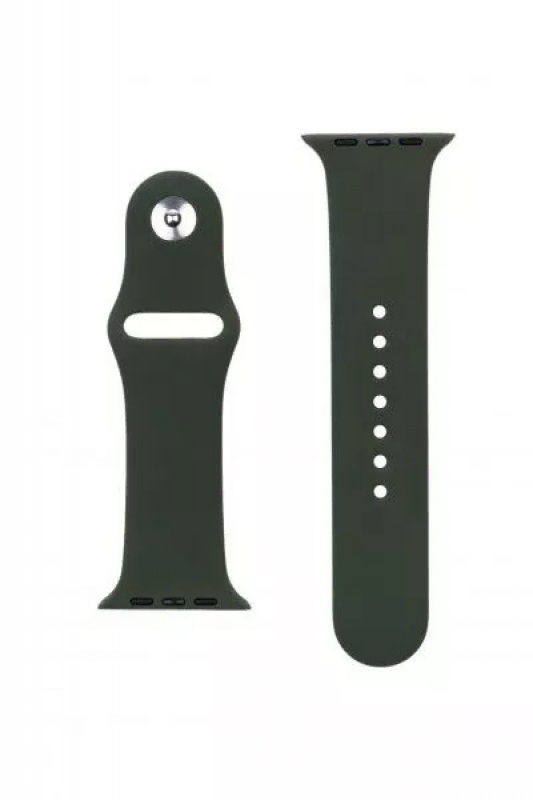 Ремешок силиконовый «vlp» Silicone Band для Apple Watch 42/44 мм, темно-зеленый